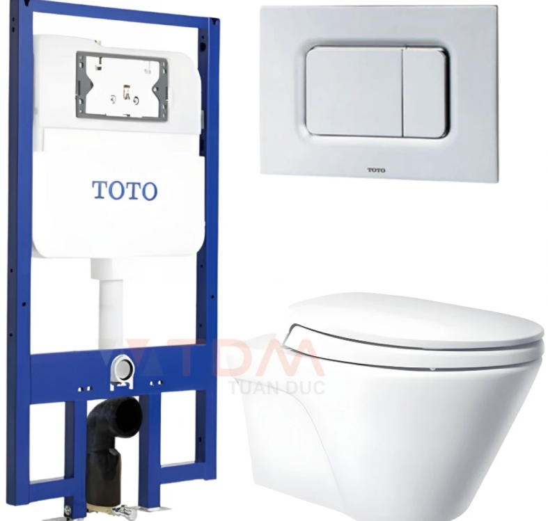 Bồn Cầu TOTO CW822RA/TC393VS/WH171A/MB170P#SS Treo Tường