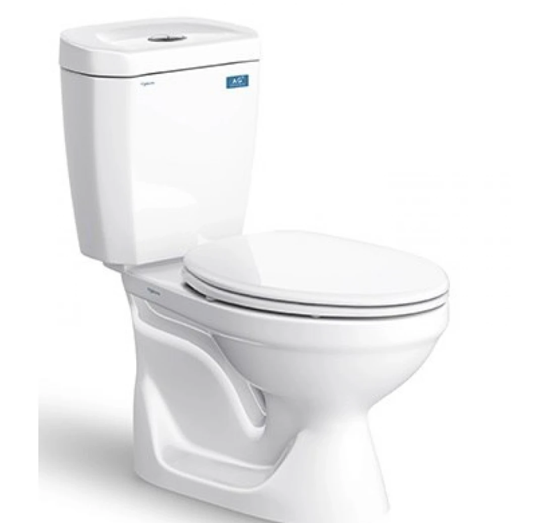 Bồn Cầu Viglacera VI88 2 Khối Xả Nhấn Nắp Êm V1102E