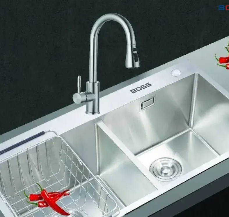 Chậu Đúc 2 Hố Cân Dương Bàn Inox 304