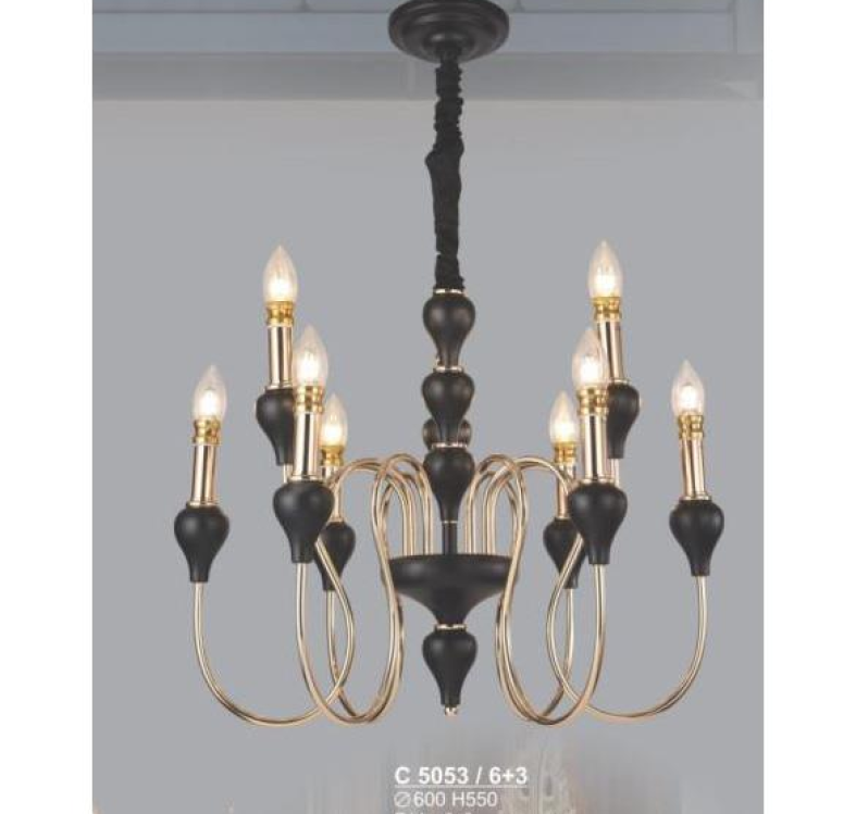 Đèn chùm nến Sano Ø600*H550, E14*L9