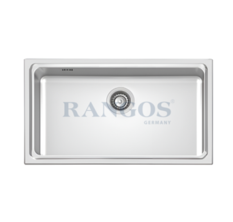 CHẬU RỬA BÁT HANDMADE 1 HỐ LỚN ÂM BÀN CÓ GIẬT CẤP RGS-7843A-GC