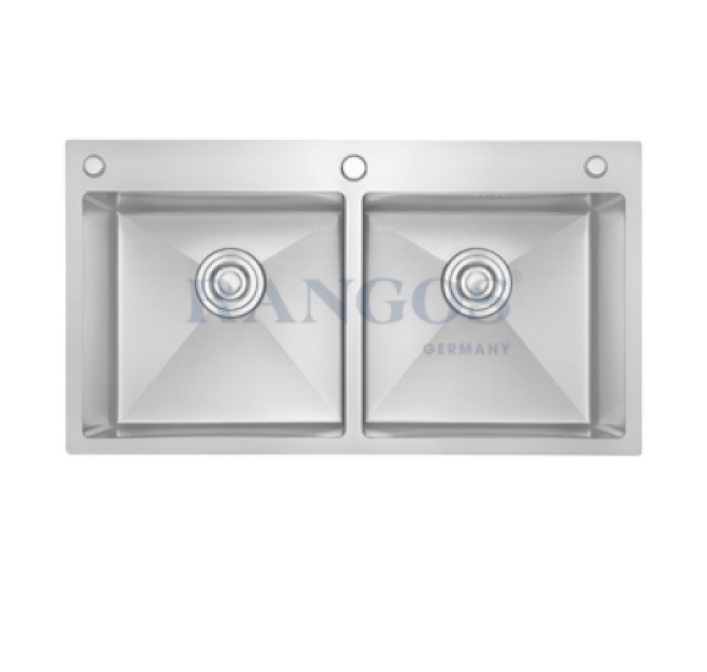 CHẬU RỬA BÁT HANDMADE 2 HỐ CÂN RGS-8245C