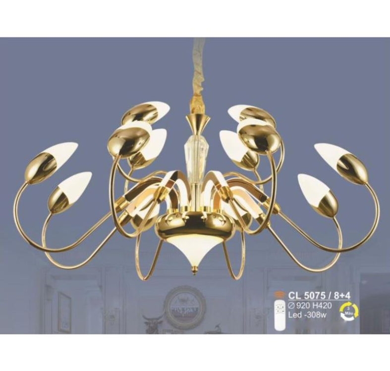 Đèn chùm Sano LED 308W - 3 màu ánh sáng Ø920*H420, có remote