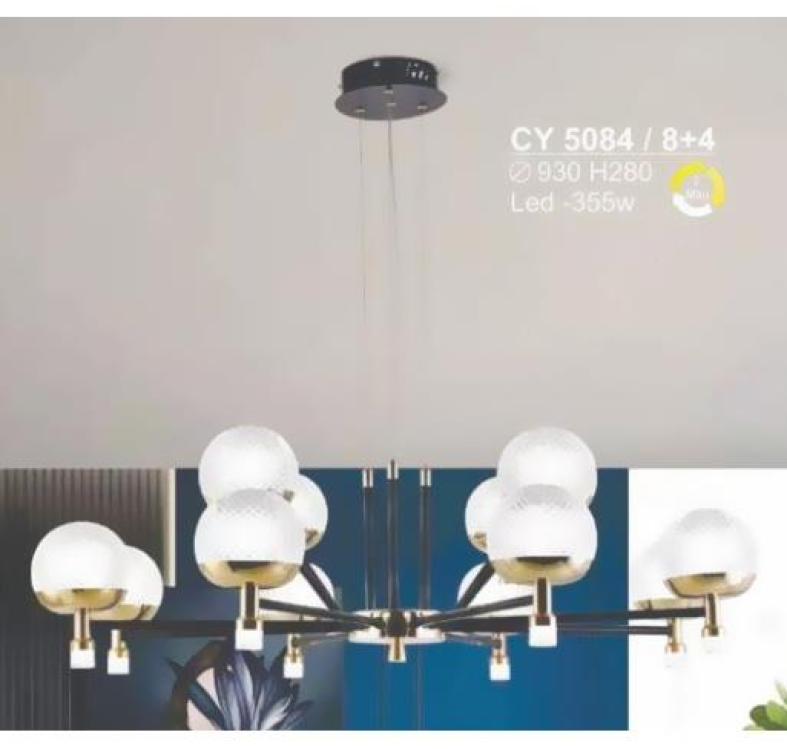Đèn chùm Sano LED 355W - 3 màu ánh sáng Ø930*H280