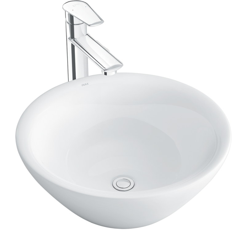 Chậu Rửa Lavabo Inax AL-445V Đặt Bàn Men Aqua Ceramic