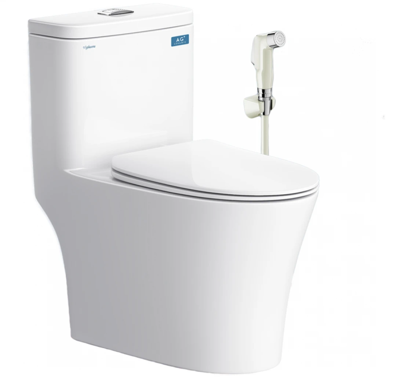 Bồn Cầu Viglacera Fansipan V72 (V700) Nắp Êm + Vòi Xịt VG826