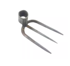Cào cỏ 3 răng tròn, móc rơm 3 móc