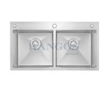 CHẬU RỬA BÁT HANDMADE 2 HỐ CÂN RGS-8245C
