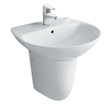 Chậu Rửa Lavabo Inax L-285V Treo Tường Kèm Chân Chậu Ngắn L-288VC (L-285V/L-288VC)
