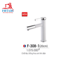 Vòi Lavabo nóng lạnh inox 304 F-308-1