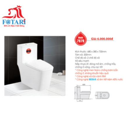 BỒN CẦU 1 KHỐI FOTARI-7979