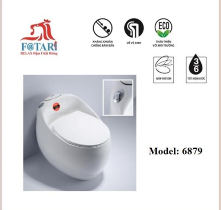BỒN CẦU TRỨNG KHỦNG LONG Fotari - Bộ F6879