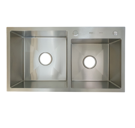 Chậu rửa chén bát 2 hố lệch BossEU BS8245L1