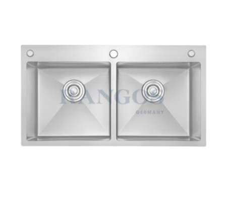 CHẬU RỬA BÁT HANDMADE 2 HỐ CÂN RGS-8245C