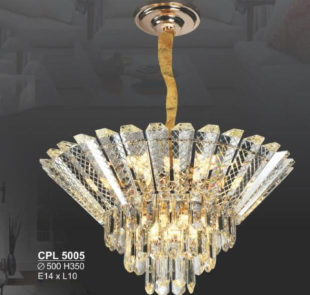 Đèn chùm pha lê Sano Ø500*H350, E14*L10