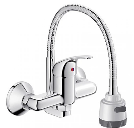 Vòi Bếp Viglacera VG712 (VG712M) Nóng Lạnh Gắn Tường